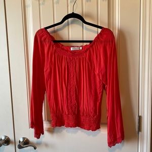 Beautiful red blouse